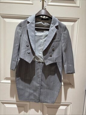 Boy’sLight Gray Formal Tailcoat Jacket